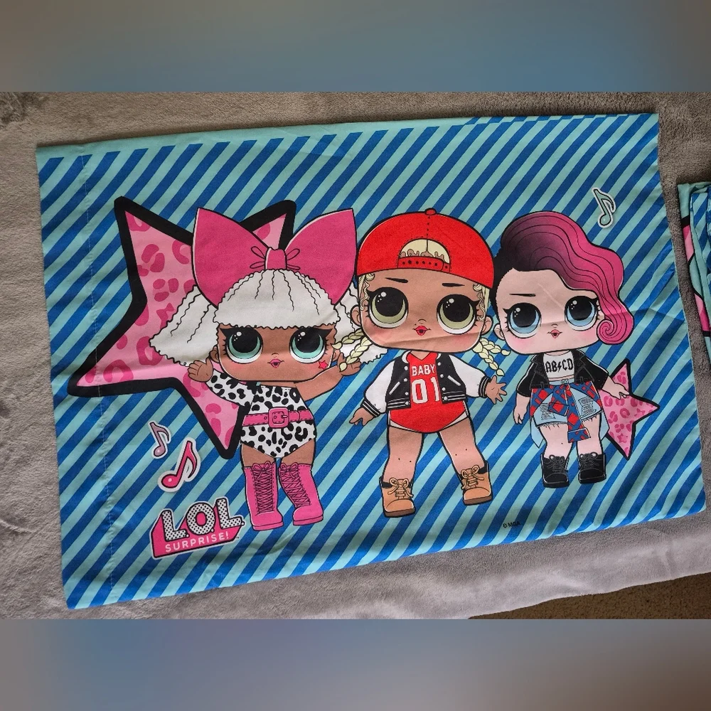 LOL Surprise Kids Full Sheet&2 Pillow Set, MGA